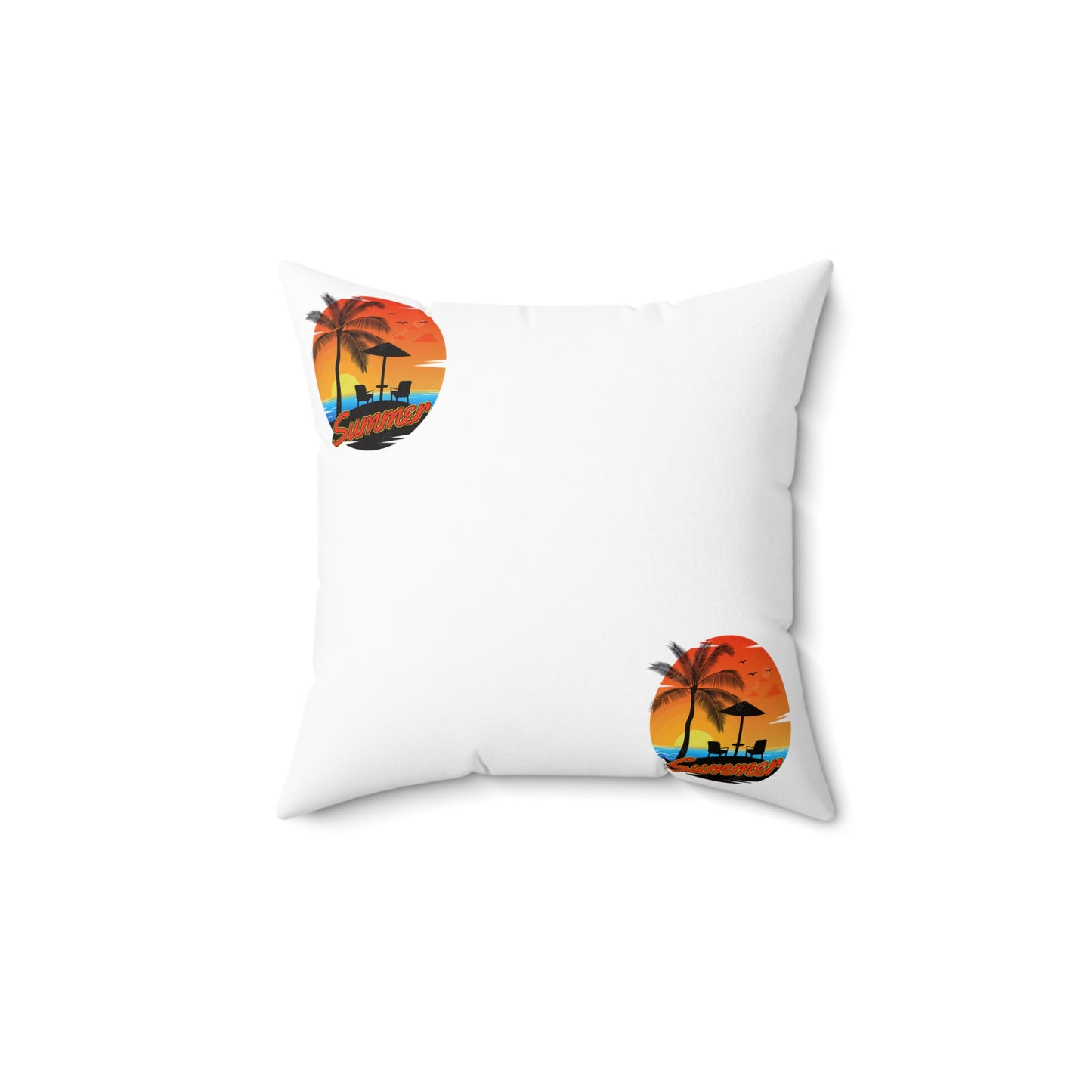 Summer Vibes Decorative Pillow, Beach Home Decor, Tropical Throw Pillow, Perfect for Summer Parties, Gift for Ocean Lovers