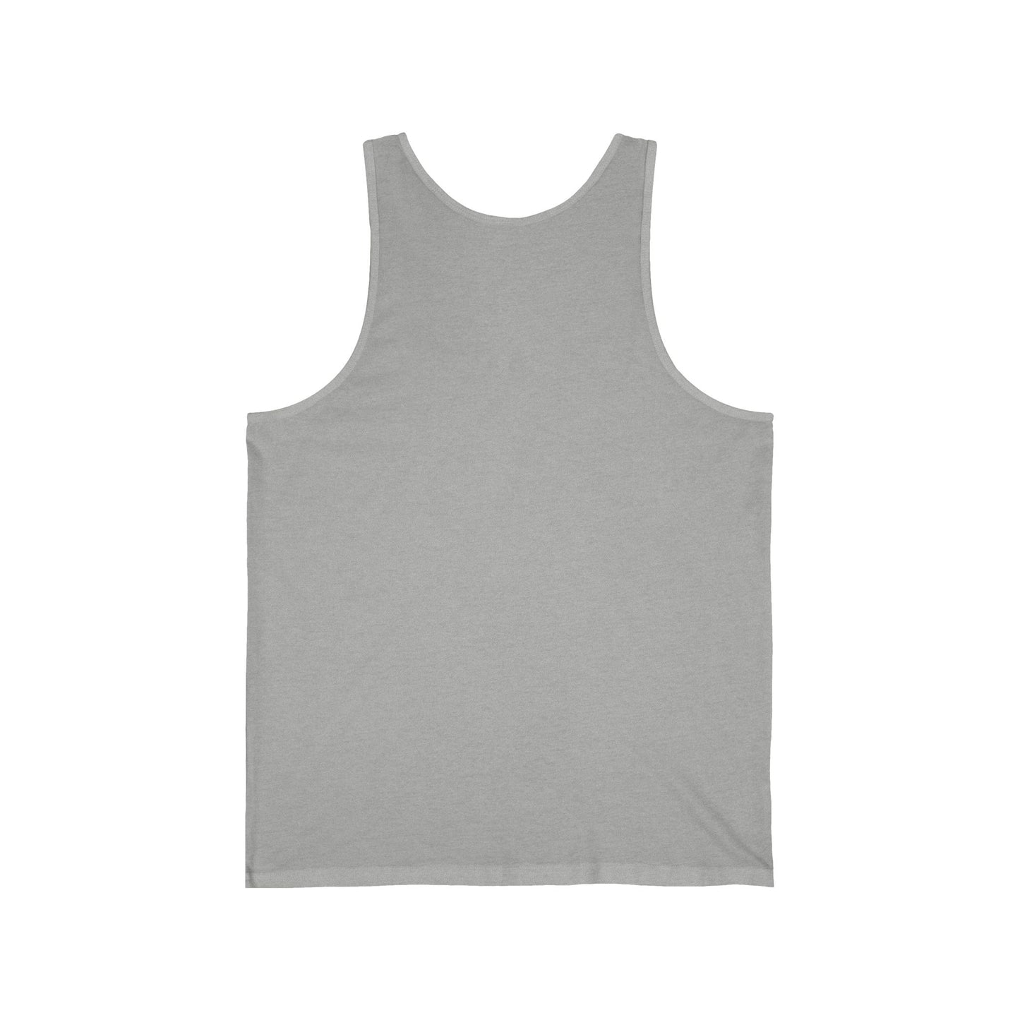 Sunset Silhouette Unisex Jersey Tank, Bohemian Beach Top, Summer Statement Piece, Festival Wear, Graphic Tank Top