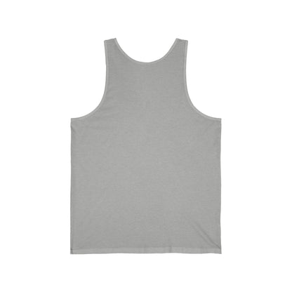 Sunset Silhouette Unisex Jersey Tank, Bohemian Beach Top, Summer Statement Piece, Festival Wear, Graphic Tank Top