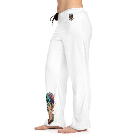 Stylish Women's Pajama Pants with Artistic Design